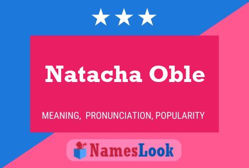 Natacha Oble 名字海报