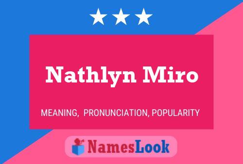 Nathlyn Miro 名字海报