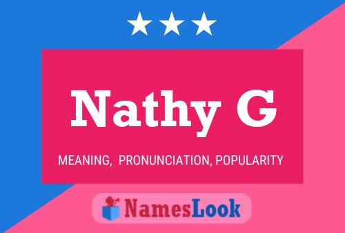 Nathy G 名字海报