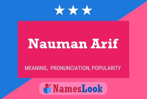 Nauman Arif 名字海报