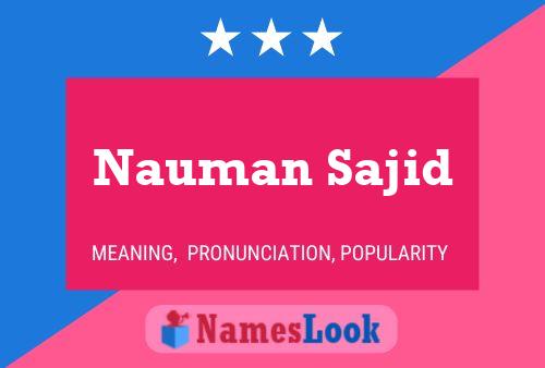 Nauman Sajid 名字海报