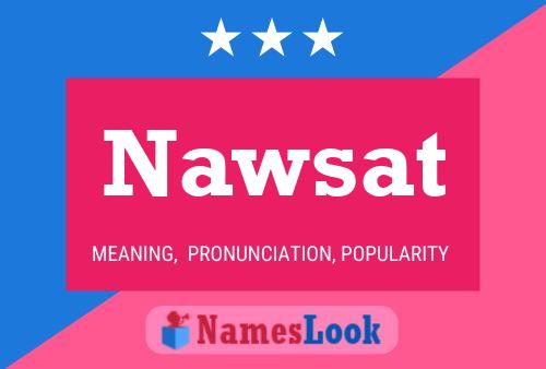 Nawsat 名字海报