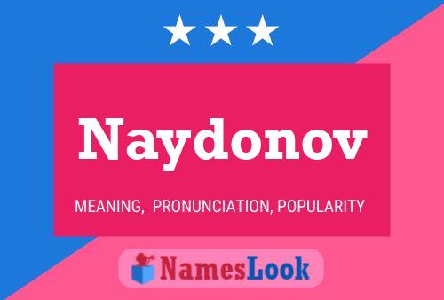 Naydonov 名字海报