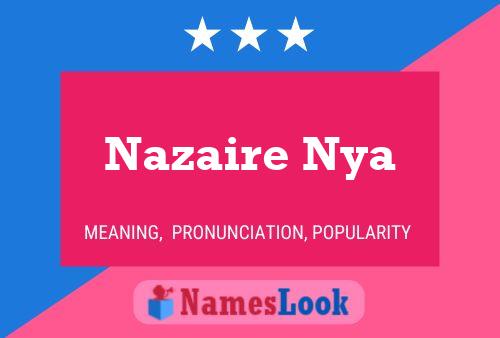 Nazaire Nya 名字海报