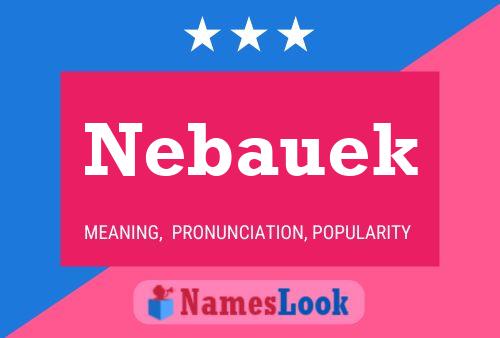 Nebauek 名字海报