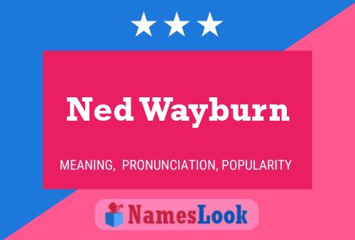 Ned Wayburn 名字海报