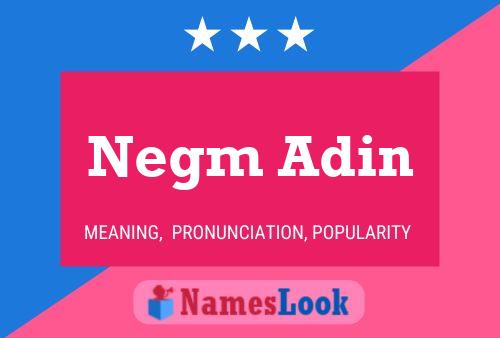 Negm Adin 名字海报