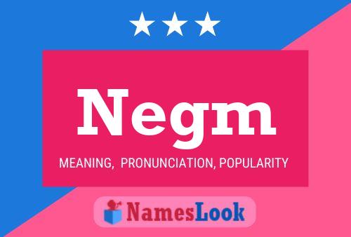 Negm 名字海报