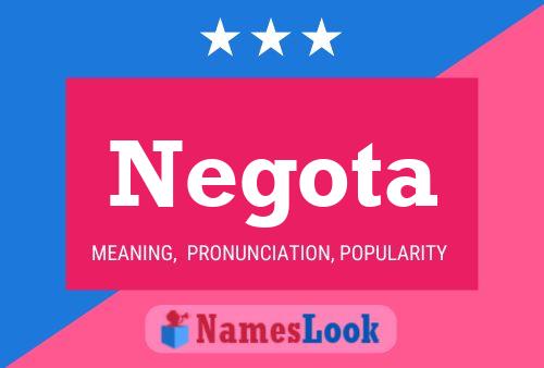 Negota 名字海报