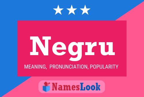 Negru 名字海报