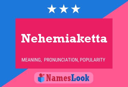 Nehemiaketta 名字海报