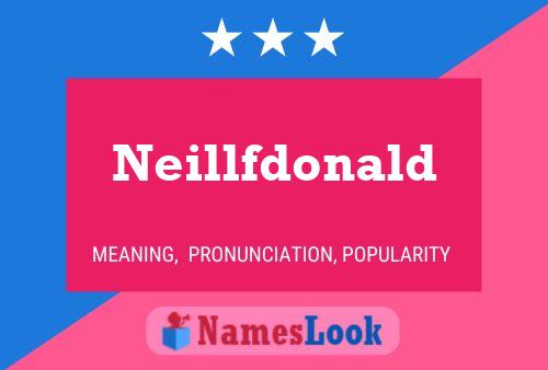 Neillfdonald 名字海报