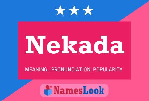 Nekada 名字海报