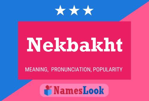 Nekbakht 名字海报