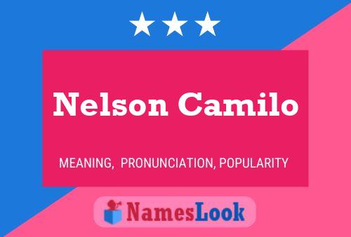 Nelson Camilo 名字海报