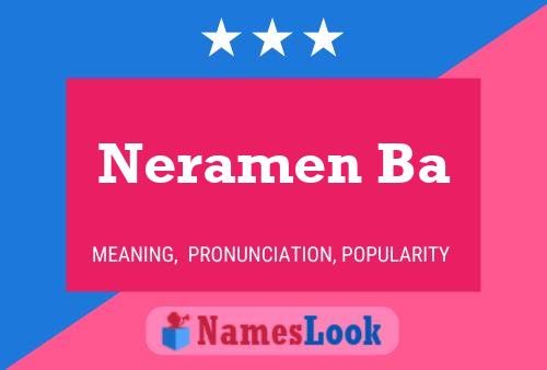 Neramen Ba 名字海报