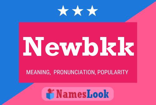 Newbkk 名字海报