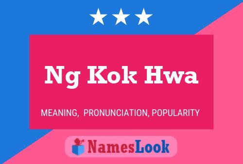 Ng Kok Hwa 名字海报