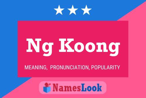 Ng Koong 名字海报