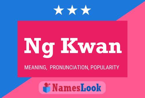 Ng Kwan 名字海报