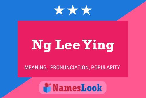 Ng Lee Ying 名字海报