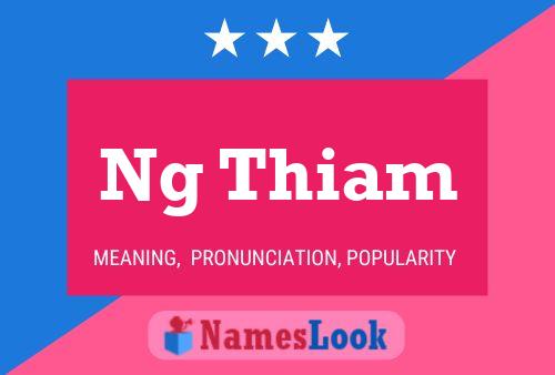 Ng Thiam 名字海报