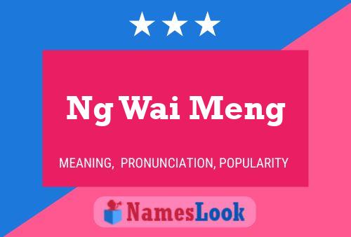 Ng Wai Meng 名字海报