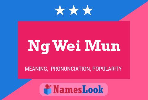 Ng Wei Mun 名字海报