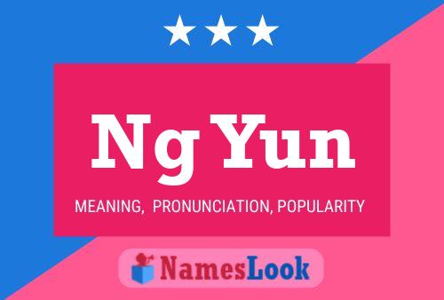 Ng Yun 名字海报