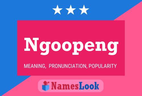 Ngoopeng 名字海报