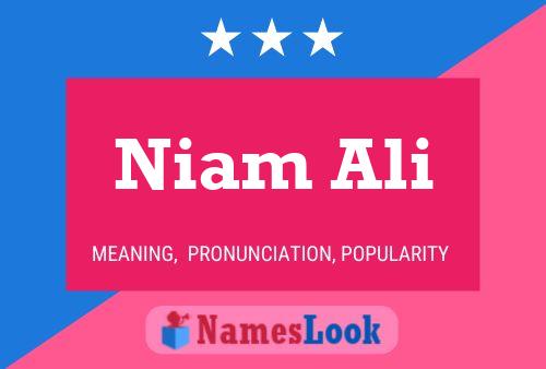 Niam Ali 名字海报