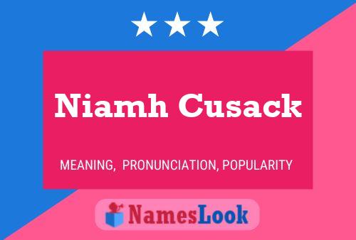 Niamh Cusack 名字海报