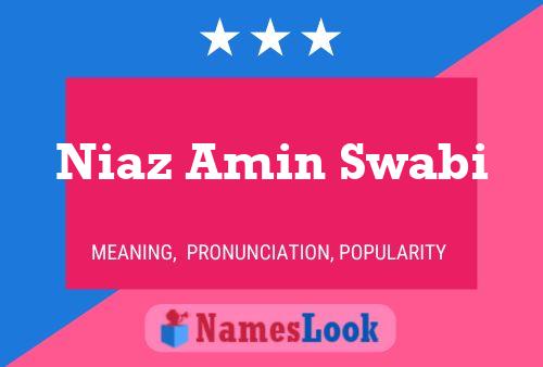 Niaz Amin Swabi 名字海报