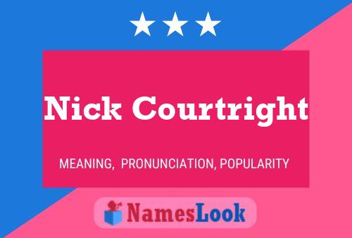 Nick Courtright 名字海报