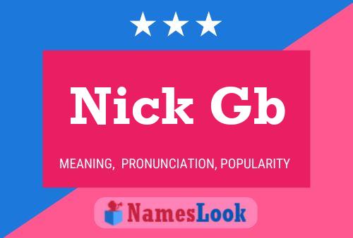 Nick Gb 名字海报