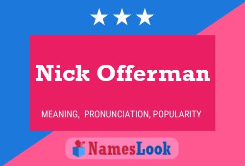 Nick Offerman 名字海报