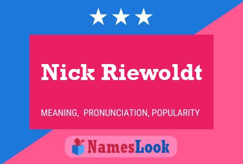 Nick Riewoldt 名字海报