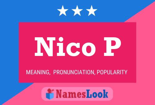 Nico P 名字海报