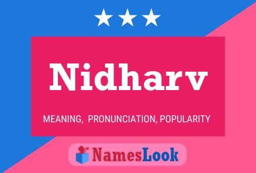 Nidharv 名字海报