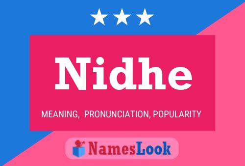 Nidhe 名字海报