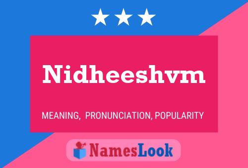 Nidheeshvm 名字海报