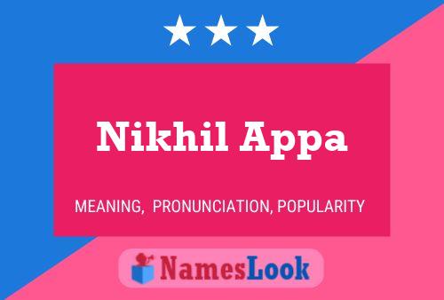 Nikhil Appa 名字海报