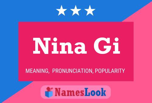 Nina Gi 名字海报