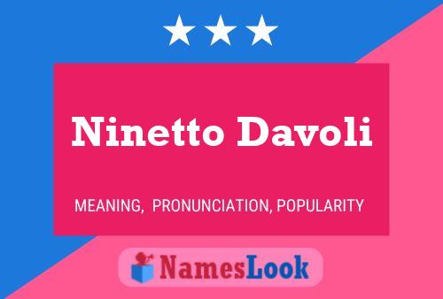 Ninetto Davoli 名字海报