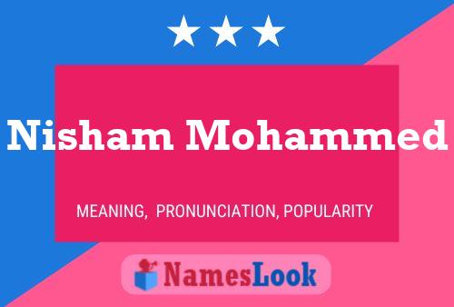 Nisham Mohammed 名字海报