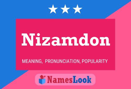 Nizamdon 名字海报