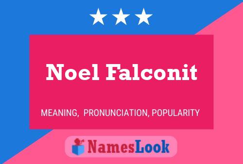 Noel Falconit 名字海报