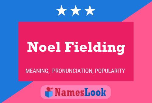 Noel Fielding 名字海报