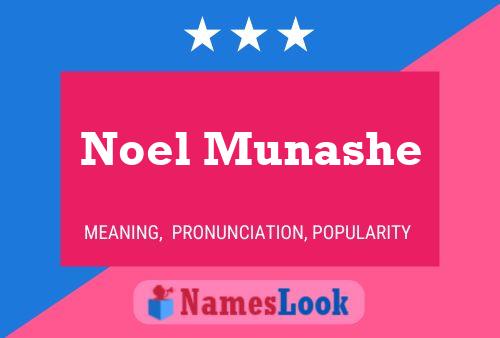 Noel Munashe 名字海报