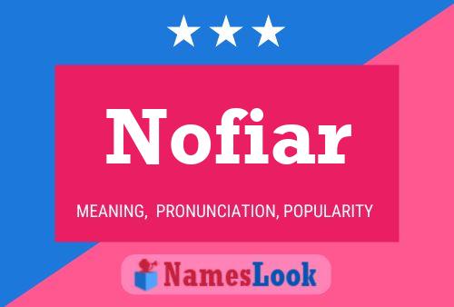 Nofiar 名字海报